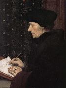 Hans Holbein Writing in the Erasmus oil on canvas
